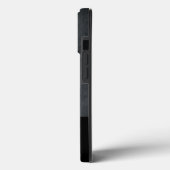 Plain Grey Black Trendy Modern minimalist Case-Mate iPhone Case (Achterkant / Links)