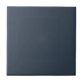 Plain Grey Blue Solid Color Tegel Tegeltje (Voorkant)