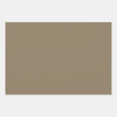 Plain Grullo Chamoisee Shadow Tan Shades 3 Tones Inpakpapier Vel (Voorkant 3)