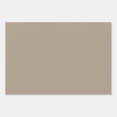 Plain Grullo Chamoisee Shadow Tan Shades 3 Tones Inpakpapier Vel (Voorkant)