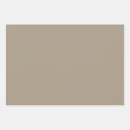 Plain Grullo Chamoisee Shadow Tan Shades 3 Tones Inpakpapier Vel