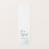 Plain Hair Stylist Modern Minimalist Elegant Visitekaartje (Buitenkant ongevouwen)