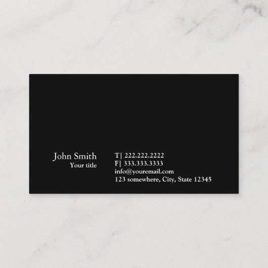 Plain Hammer Icon Carpenter Repair Handyman Visitekaartje (Achterkant)