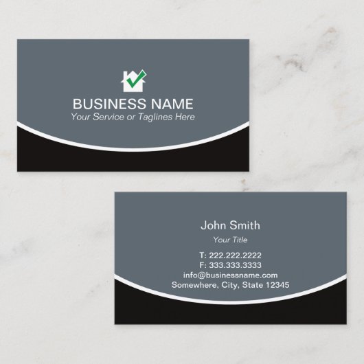 Plain Home Inspection Service Professional Visitekaartje (Voorkant / Achterkant)