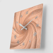 Plain-houten wandklok (Hoek)