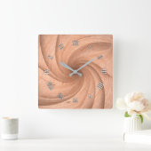 Plain-houten wandklok (Huis)