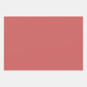 Plain Imperial Scarlet Indian Red Shades 3 Tones Inpakpapier Vel (Voorkant 3)