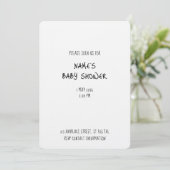Plain Invitation Template - Baby Shower 1 - Simple Kaart (Staand voorkant)