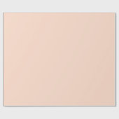 Plain Ivory Glow Peach kleur schaduw Toon Cadeaupapier (Vlak)