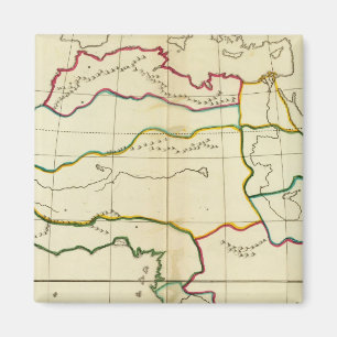 Plain-kaart Afrika Magneet