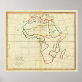 Plain-kaart Afrika Poster (Voorkant)