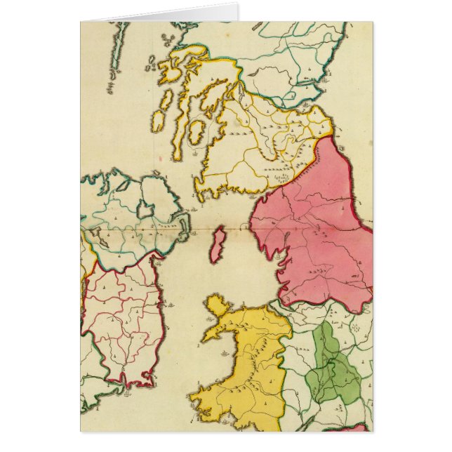 Plain-kaart Britse eilanden (Voorkant)