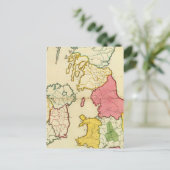 Plain-kaart Britse eilanden Briefkaart (Staand voorkant)