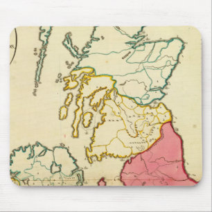 Plain-kaart Britse eilanden Muismat