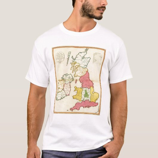 Plain-kaart Britse eilanden T-shirt (Voorkant)