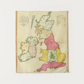 Plain-kaart Britse eilanden Wandkleed (Voorkant)