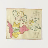 Plain-kaart Britse eilanden Wandkleed (Voorkant (horizontaal))