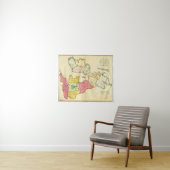 Plain-kaart Britse eilanden Wandkleed (In Situ (horizontaal))