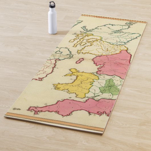 Plain-kaart Britse eilanden Yogamat (In situ)