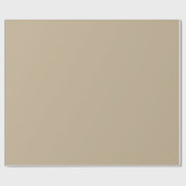 Plain Khaki Tan kleur schaduw Toon Cadeaupapier (Vlak)
