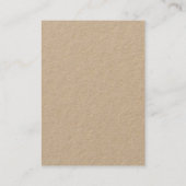 Plain Kraft Ketting Charm Hanger Holder Display Visitekaartje (Achterkant)