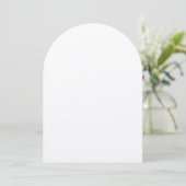 Plain Kraft Paper Arch Style Blank Sample Wedding Kaart (Staand voorkant)