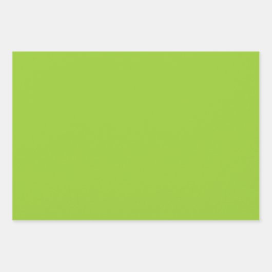 Plain Kremlin Limoen Geel Groen Tinten 3 Inpakpapier Vel (Voorkant 3)