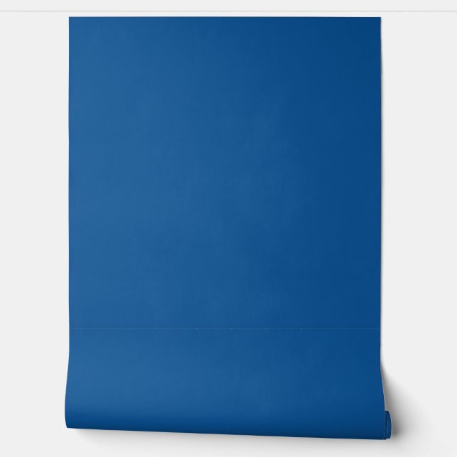 Plain Lapis Blue Home Decor Behang (Afrollen)