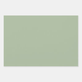 Plain Laurel Pastel Geel Groen tinten 3 tinten Inpakpapier Vel