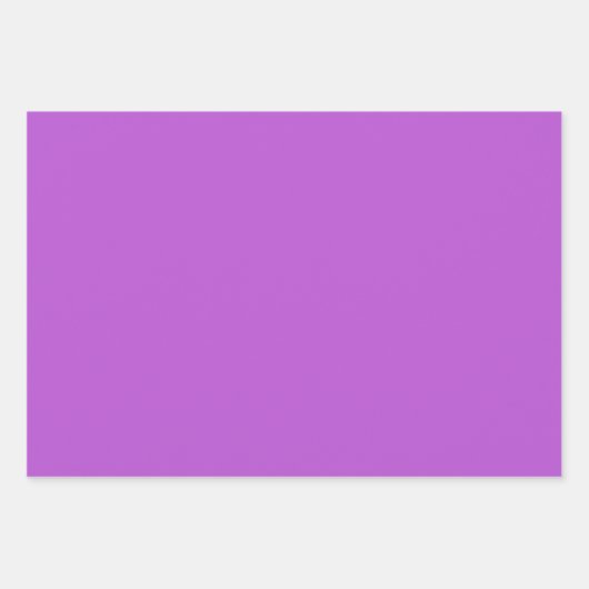 Plain Lavendel Plum Orchid Paarse tinten 3 tinten Inpakpapier Vel (Voorkant 3)