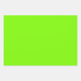 Plain Lawn Medium Zee Groene tinten 3 tinten Inpakpapier Vel