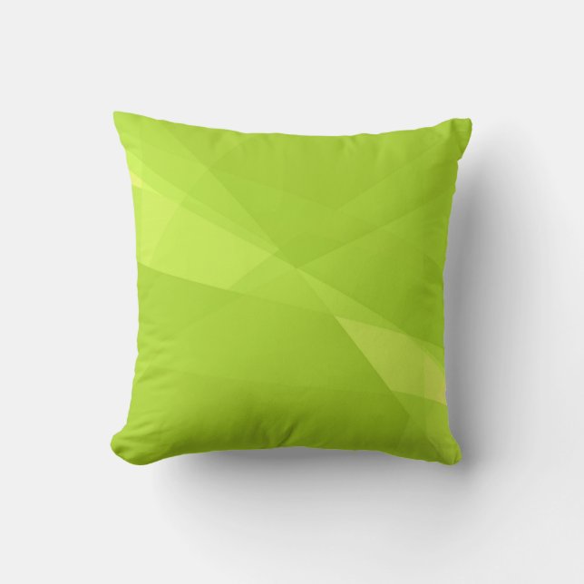 Plain Lime Green Background Kussen (Voorkant)