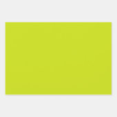Plain Limoen Spring Lemon Green Shades 3 Tones Inpakpapier Vel (Voorkant 3)
