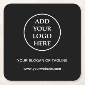 Plain Logo Business Company Corporate Professional Kartonnen Onderzetters (Voorkant)