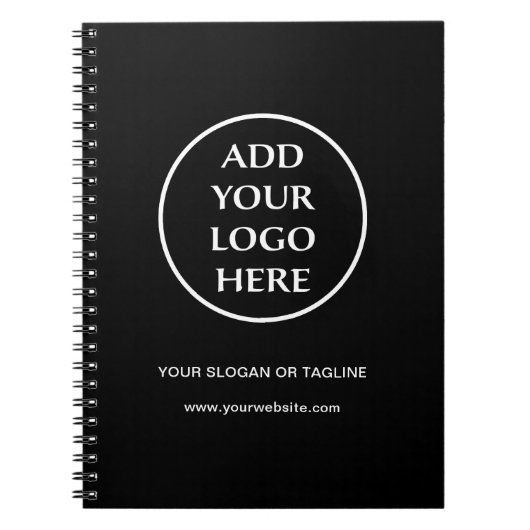 Plain Logo Business Company Corporate Professional Notitieboek (Voorkant)