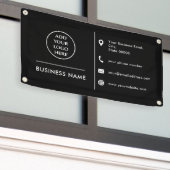 Plain Logo Corporate Professional Company Spandoek (Buitenkant Gebouw)