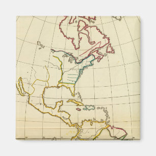 Plain map America Magneet