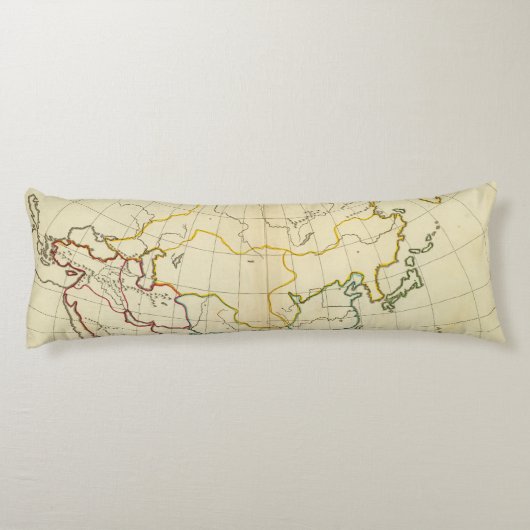 Plain map Asia Lichaamskussen (Achterkant)