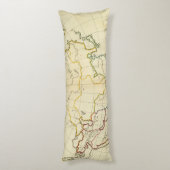 Plain map Asia Lichaamskussen (Achterkant (Verticaal))