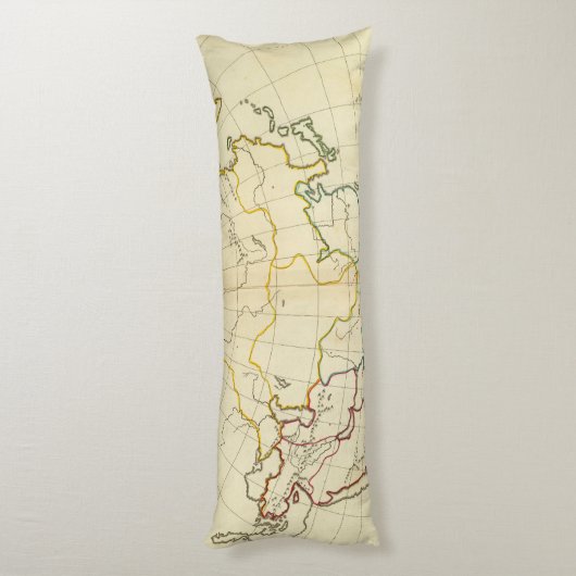 Plain map Asia Lichaamskussen (Achterkant (Verticaal))