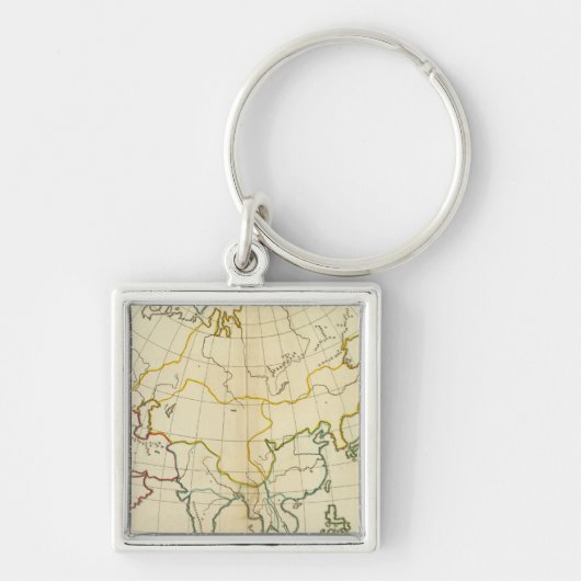 Plain map Asia Sleutelhanger (Voorkant)
