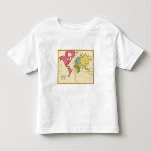 Plain map World Kinder Shirts (Voorkant)
