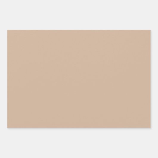 Plain Maple Apple kasjmier bruin tinten 3 tinten Inpakpapier Vel (Voorkant 3)