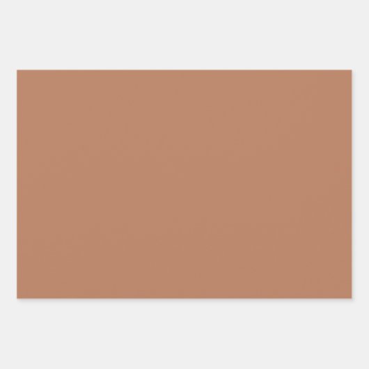 Plain Maple Apple kasjmier bruin tinten 3 tinten Inpakpapier Vel (Voorkant 2)