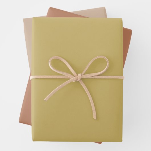 Plain Maple Apple kasjmier bruin tinten 3 tinten Inpakpapier Vel (In situ)