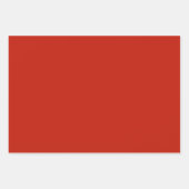 Plain Maroon Chili Barn Red Shades 3 Tones Inpakpapier Vel (Voorkant 2)