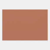 Plain Mars Esdoorn Suiker Bruine tinten 3 tinten Inpakpapier Vel (Voorkant 3)