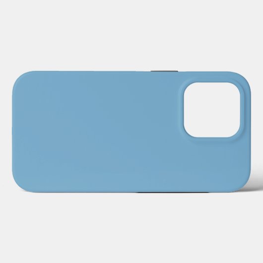 Plain massief pastelblauw Case-Mate iPhone case (Achterkant (horizontaal))