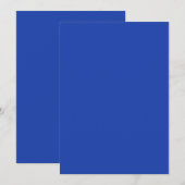 Plain Mediterraan Blauw 5 "x 7" Blank Trouwen Kaart (Voorkant / Achterkant)