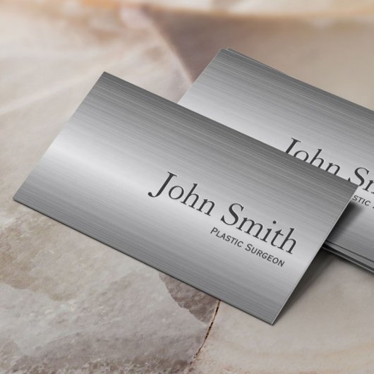 Plain Metal Plastic Surgeon Visitekaartje